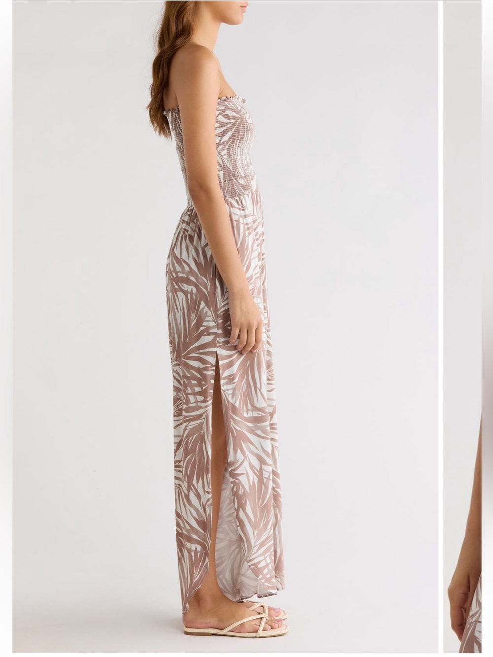 Elan
Strapless Smocked Bodice
Cover-Up Jumpsuit Size L
